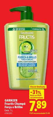 Garnier Fructis Champô Força e Brilho