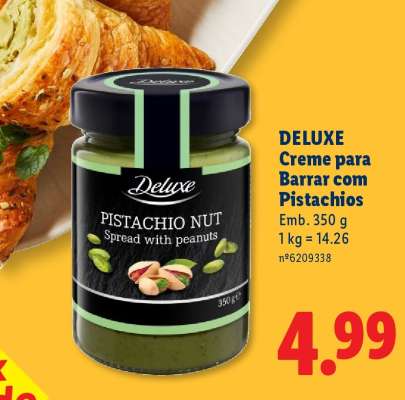 DELUXE Creme para Barrar com Pistachios