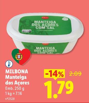 MILBONA Manteiga dos Açores