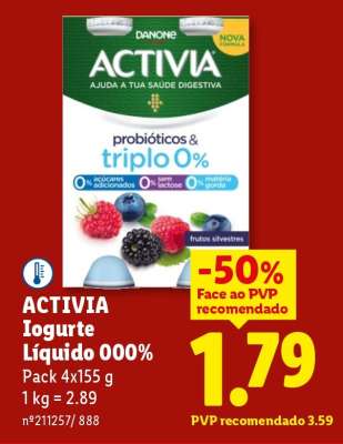 ACTIVIA Iogurte Líquido 000%