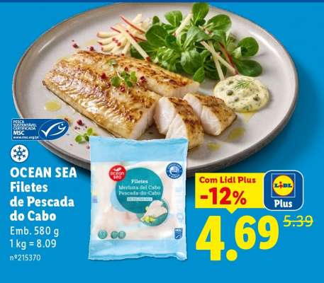 OCEAN SEA Filetes de Pescada do Cabo