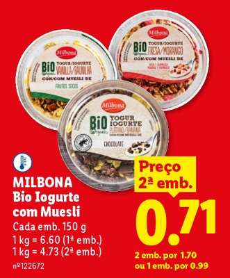 Milbona Bio Iogurte com Muesli