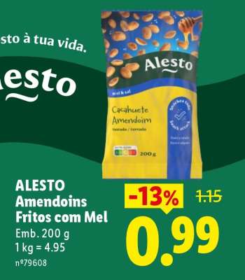 Alesto Amendoins Fritos com Mel