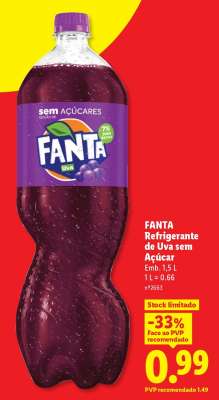 FANTA Refrigerante de Uva sem Açúcar