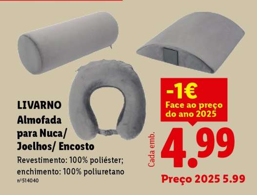 LIVARNO Almofada para Nuca/ Joelhos/ Encosto