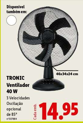 TRONIC Ventilador 40 W
