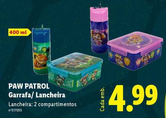 PAW PATROL Garrafa/ Lancheira