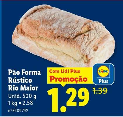 Pão Forma Rústico Rio Maior