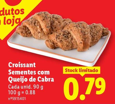Croissant Sementes com Queijo de Cabra