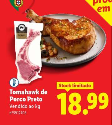 Tomahawk de Porco Preto