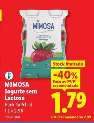 Mimosa Iogurte sem Lactose