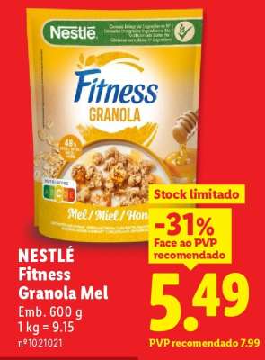 NESTLÉ Fitness Granola Mel