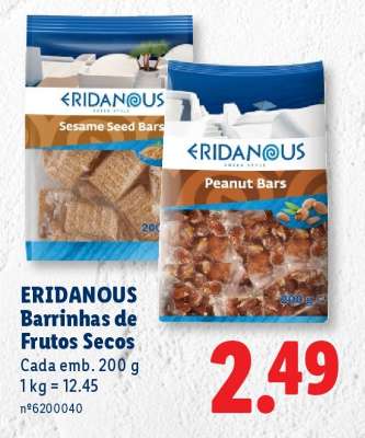 Eridanous Barrinhas de Frutos Secos