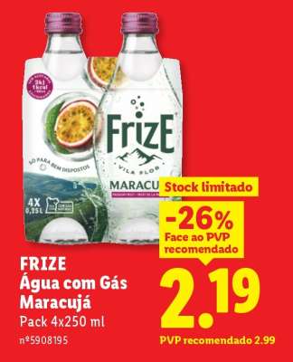 FRIZE Água com Gás Maracujá