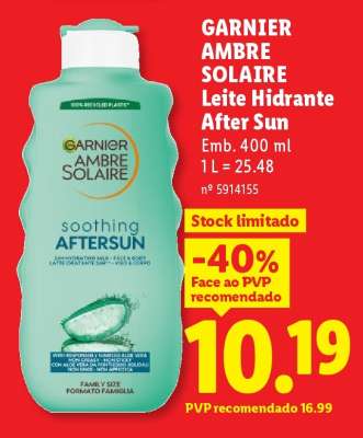GARNIER Ambre Solaire Leite Hidratante After Sun
