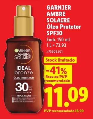 GARNIER Ambre Solaire Óleo Protetor SPF30