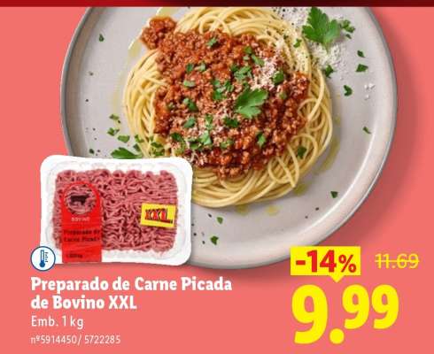 Preparado de Carne Picada de Bovino XXL