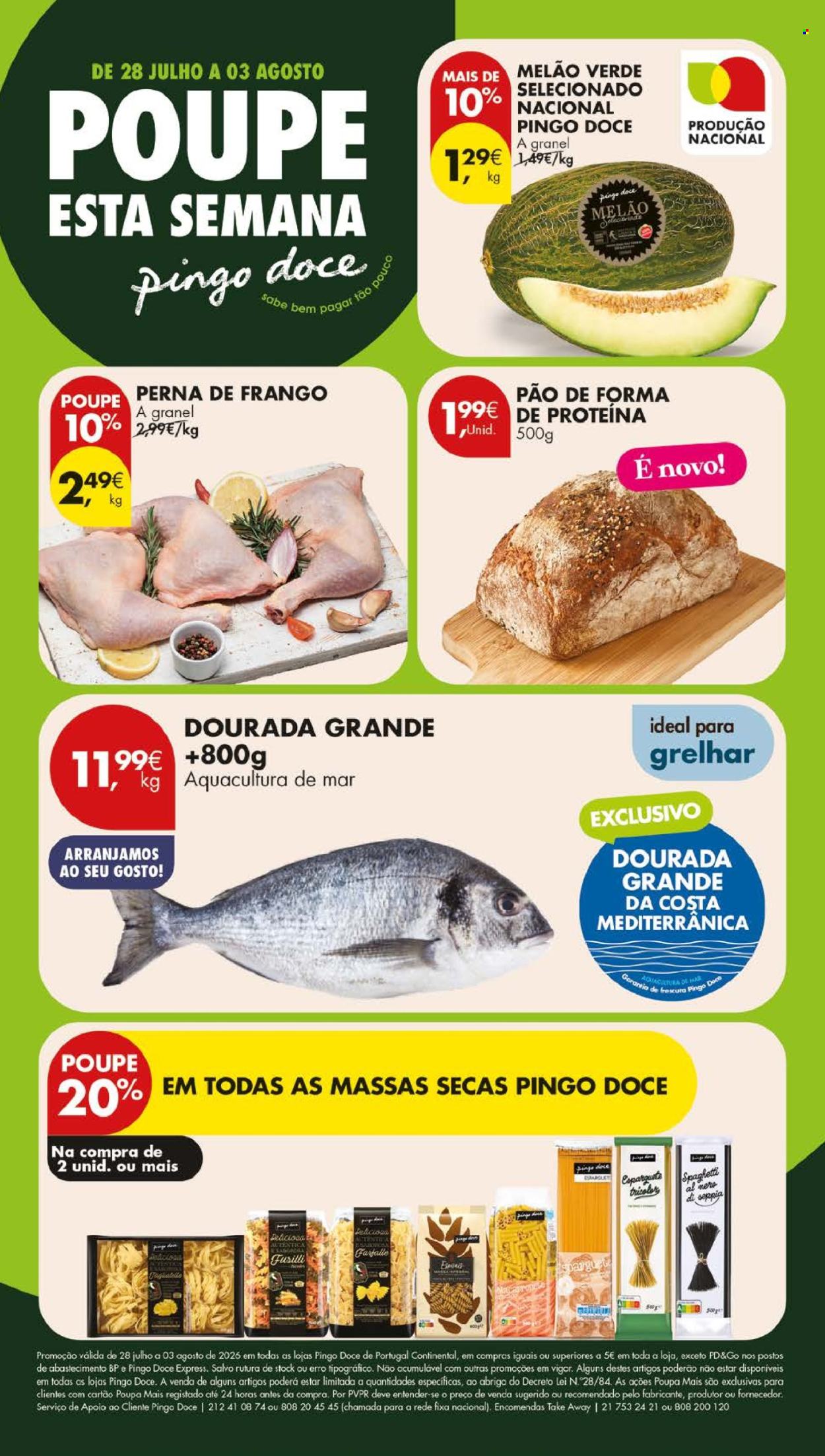 Folheto Pingo Doce - 28.7.2026 - 3.8.2026. Página 1