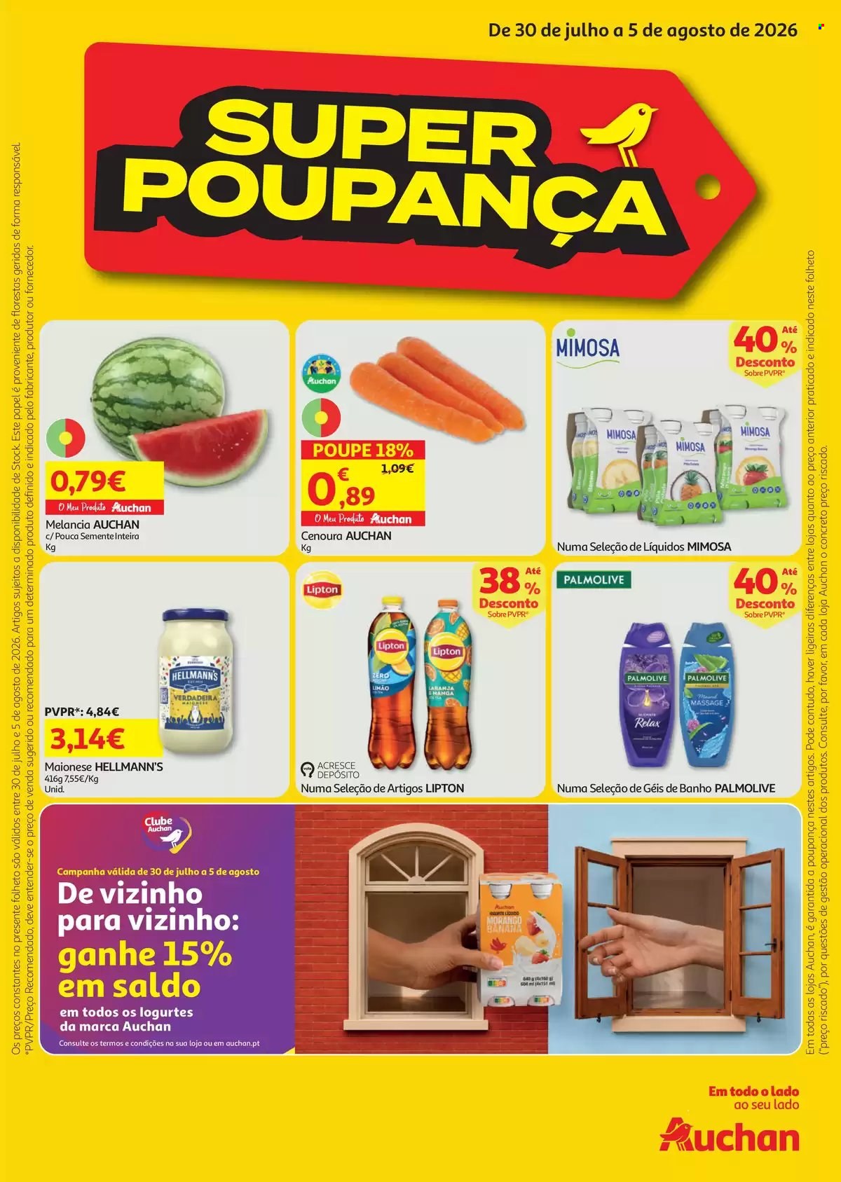 Folheto Auchan - 30.7.2026 - 5.8.2026. Página 1