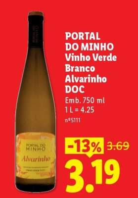PORTAL DO MINHO Vinho Verde Branco Alvarinho DOC