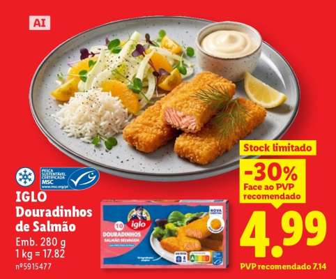 IGLO Douradinhos de Salmão