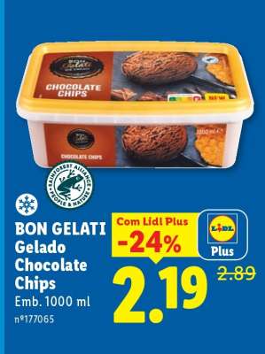 BON GELATI Gelado Chocolate Chips