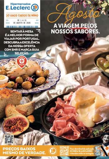 Folheto E.Leclerc - 1.8.2026 - 31.8.2026.