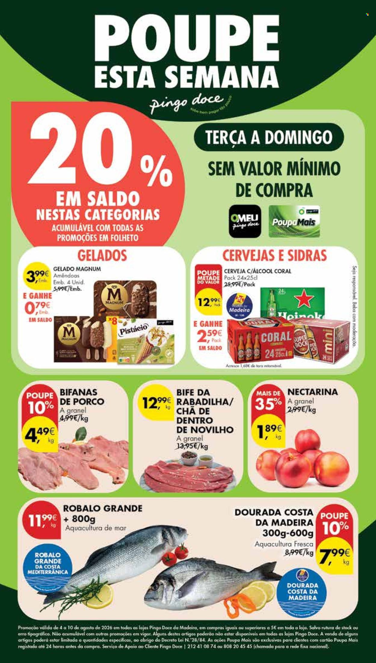 Folheto Pingo Doce - 4.8.2026 - 10.8.2026. Página 1