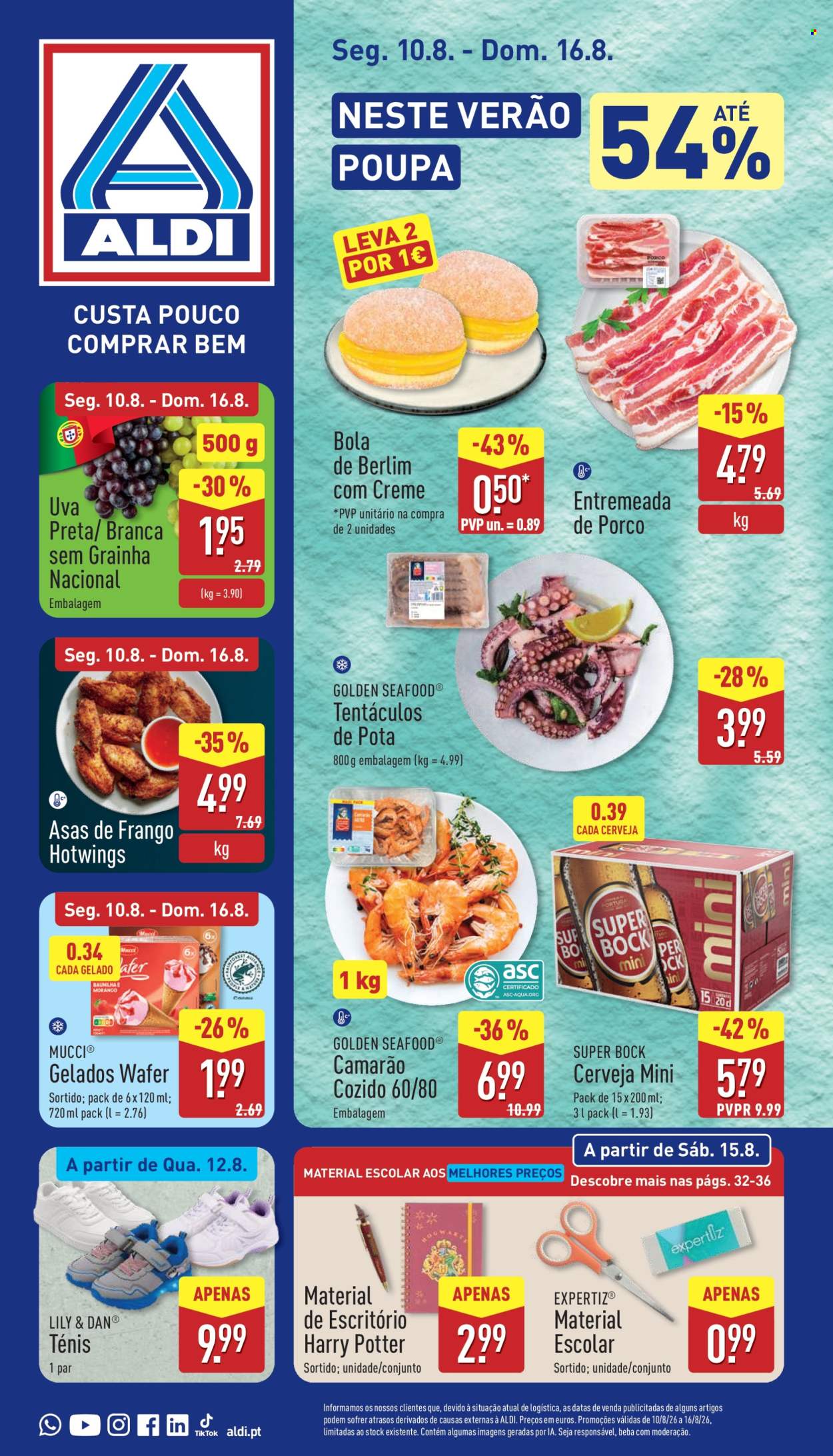 Folheto Aldi - 10.8.2026 - 16.8.2026. Página 1