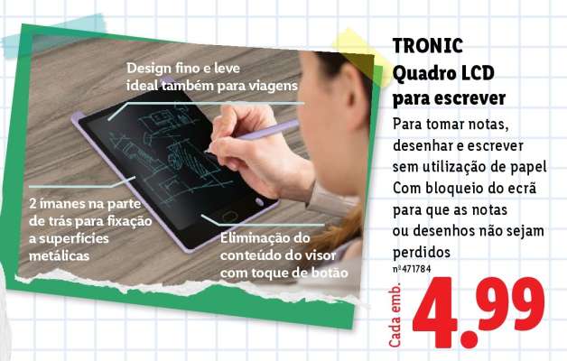 TRONIC Quadro LCD para escrever