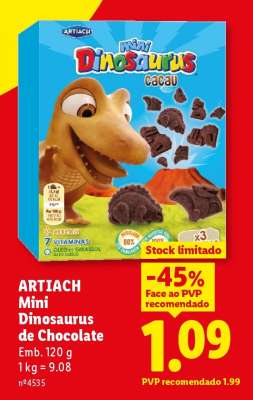 ARTIACH Mini Dinosaurus de Chocolate