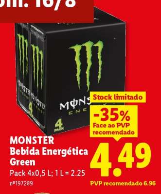 MONSTER Bebida Energética Green