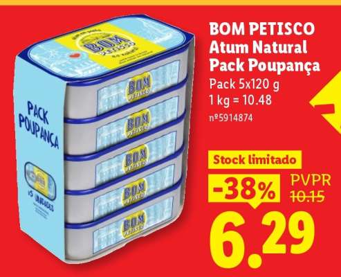 BOM PETISCO Atum Natural Pack Poupança