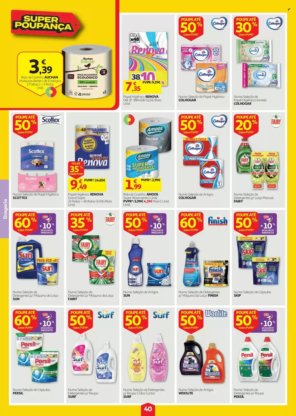 Folheto Auchan - 13.8.2026 - 19.8.2026. Página 40