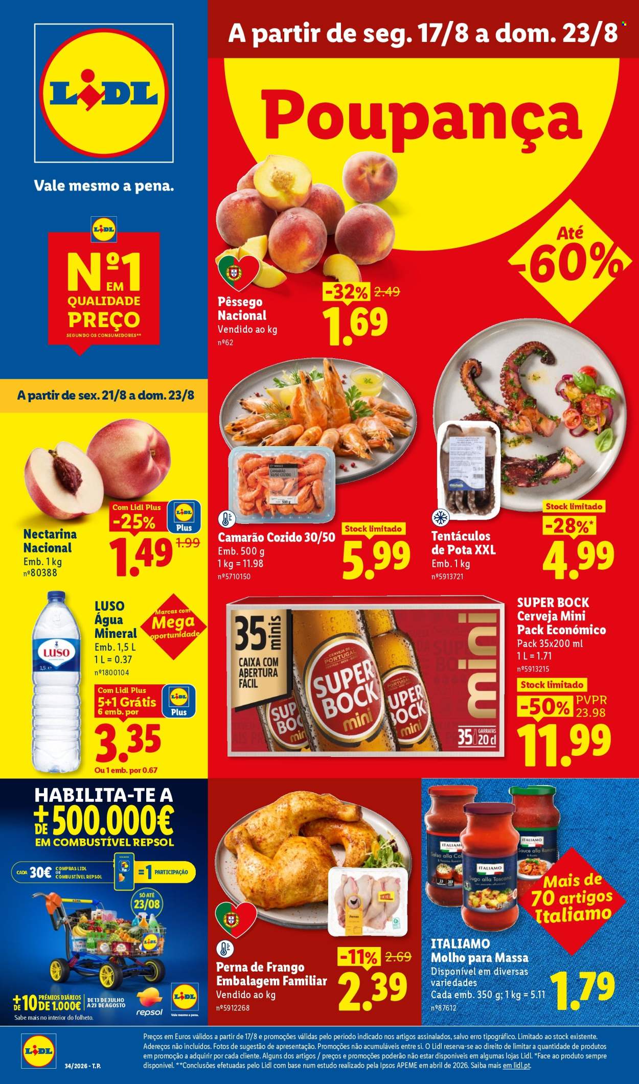 Folheto Lidl - 17.8.2026 - 23.8.2026. Página 1
