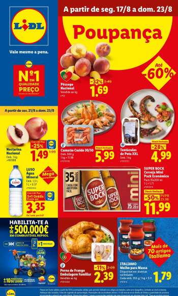 Folheto Lidl - 17.8.2026 - 23.8.2026.