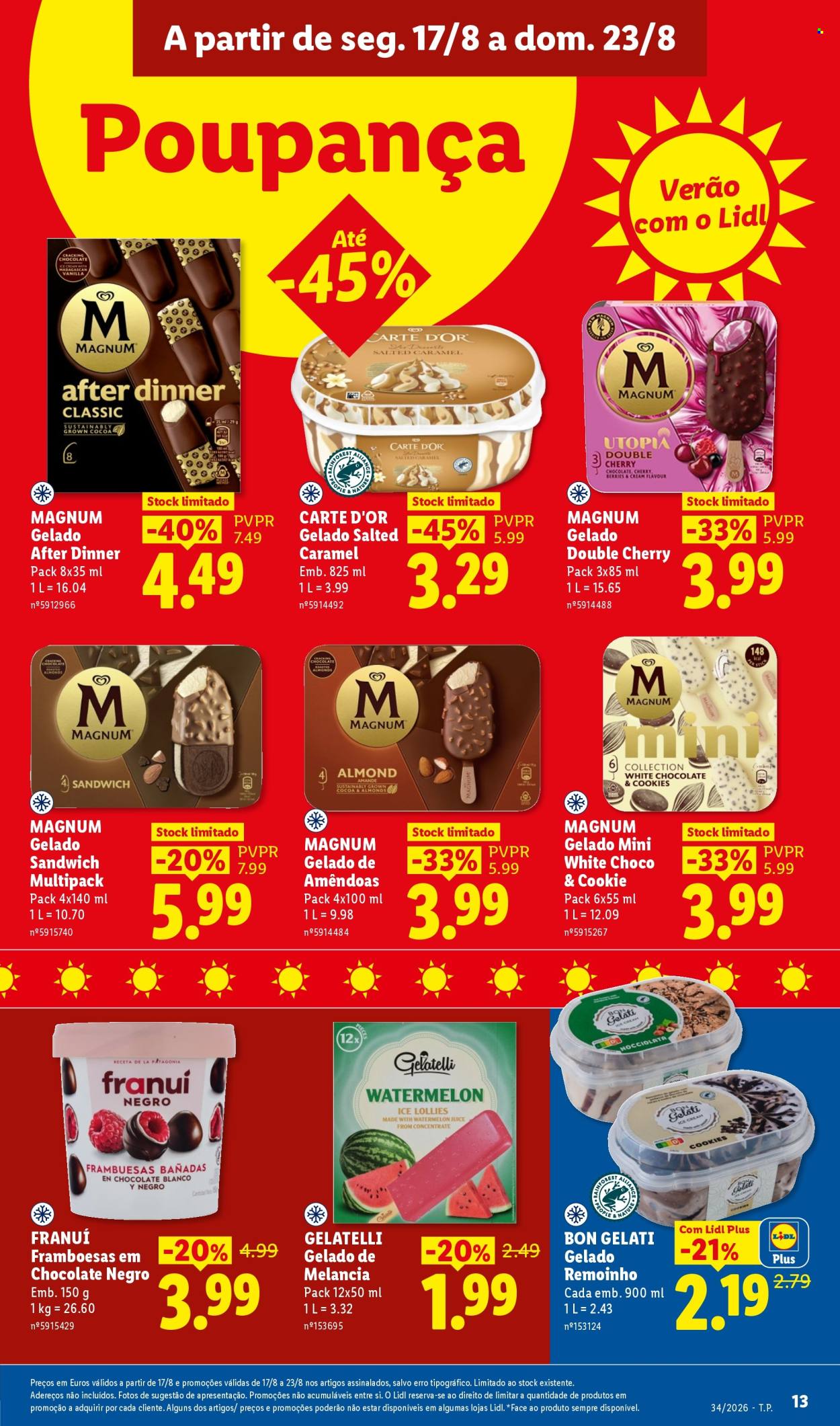 Folheto Lidl - 17.8.2026 - 23.8.2026. Página 13