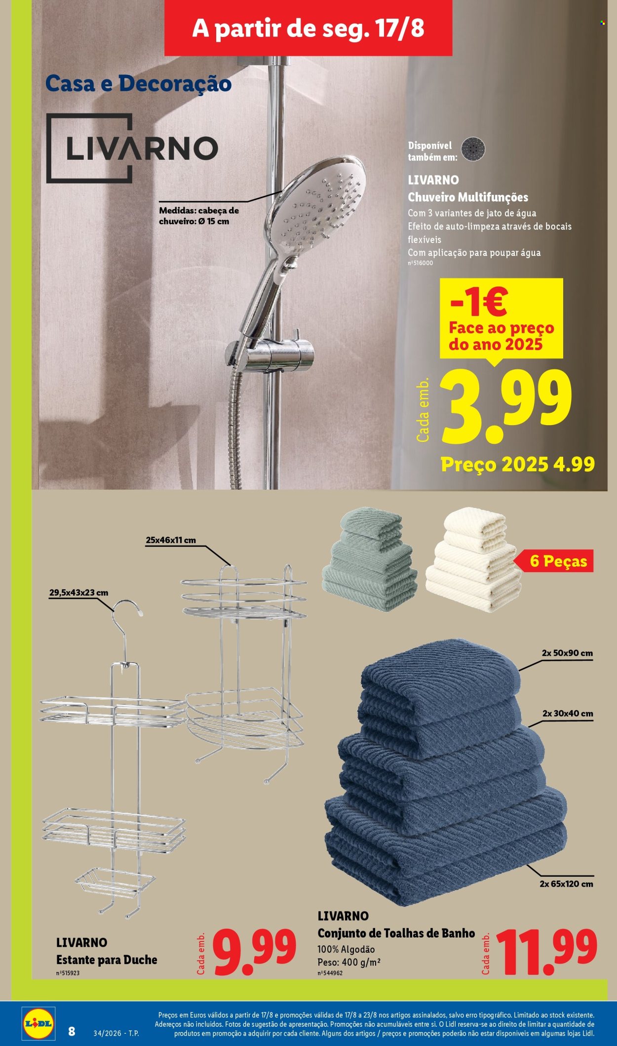 Folheto Lidl - 17.8.2026 - 21.8.2026. Página 8