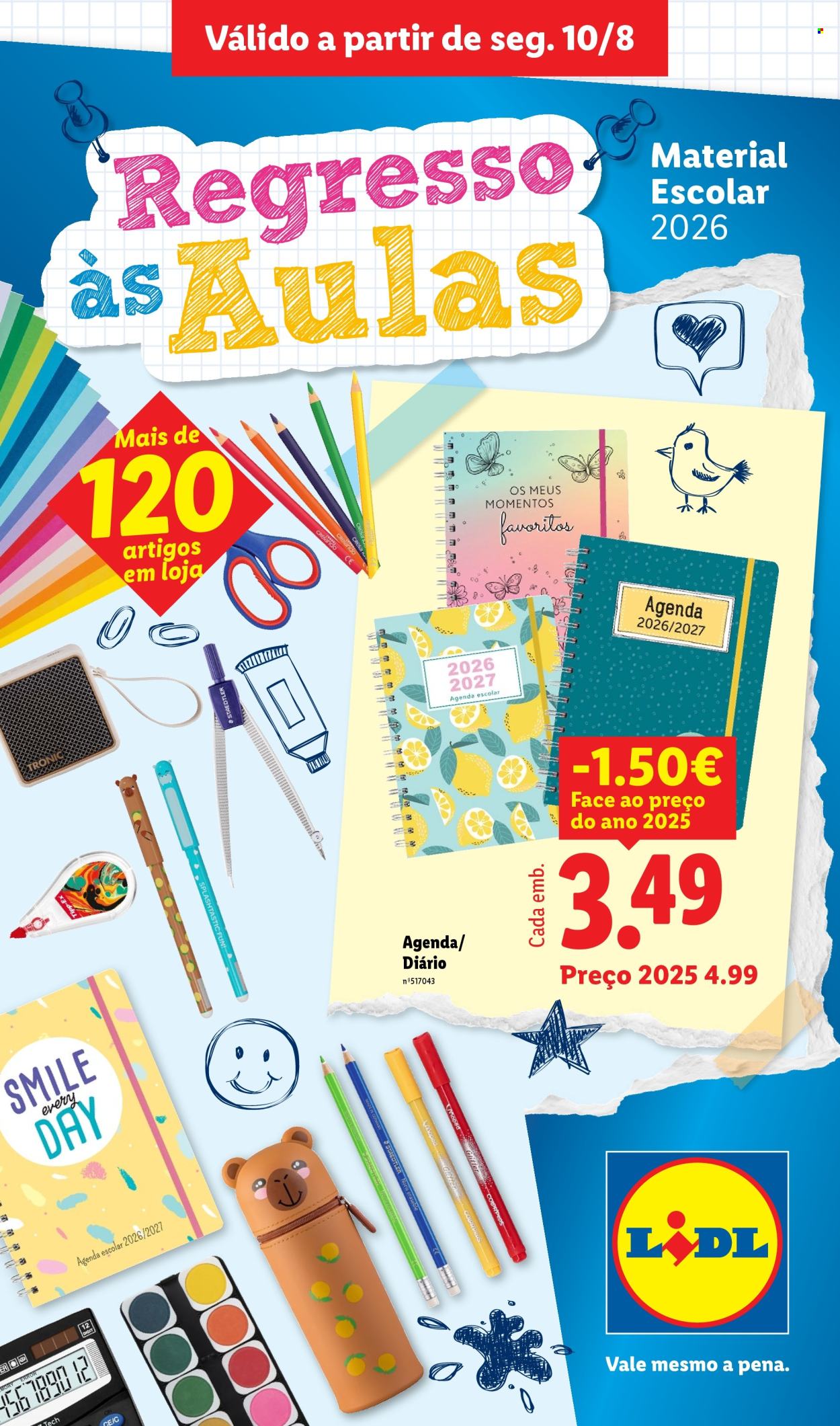 Folheto Lidl - 10.8.2026 - 16.8.2026. Página 1