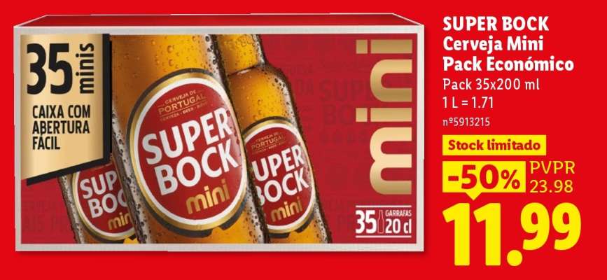 Super Bock Cerveja Mini Pack Econômico