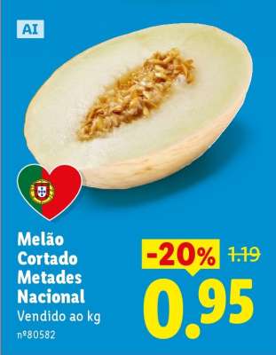 Melão Cortado Metades Nacional