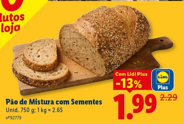 Pão de Mistura com Sementes