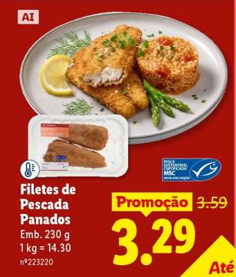 Filetes de Pescada Panados
