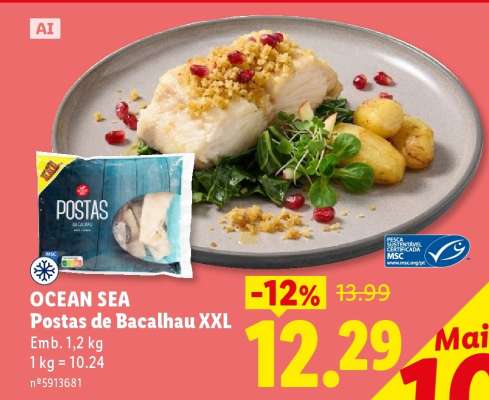 OCEAN SEA Postas de Bacalhau XXL