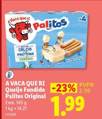 A VACA QUE RI Queijo Fundido Palitos Original