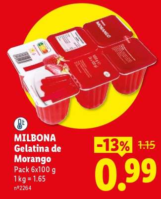 MILBONA Gelatina de Morango