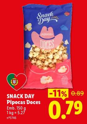 SNACK DAY Pipocas Doces