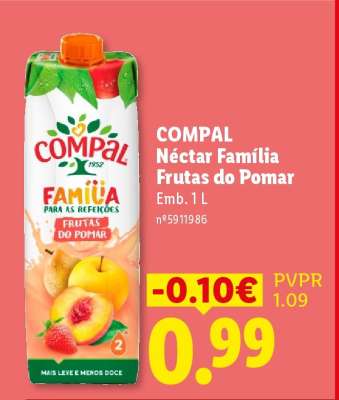COMPAL Néctar Família Frutas do Pomar