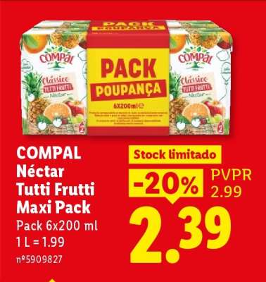 Compal Néctar Tutti Frutti Maxi Pack