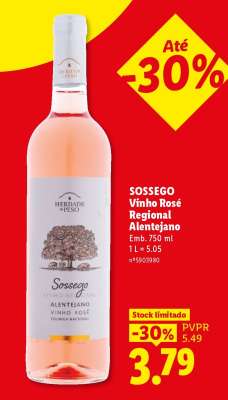 SOSSEGO Vinho Rosé Regional Alentejano